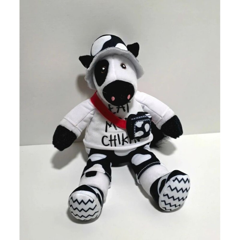Eat more chicken stuffed cow toy